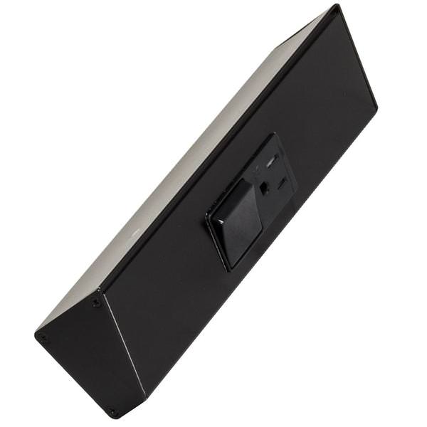 9" 20 amp 120 volt Black Single Pole Switch/Receptacle Combination Power Strip